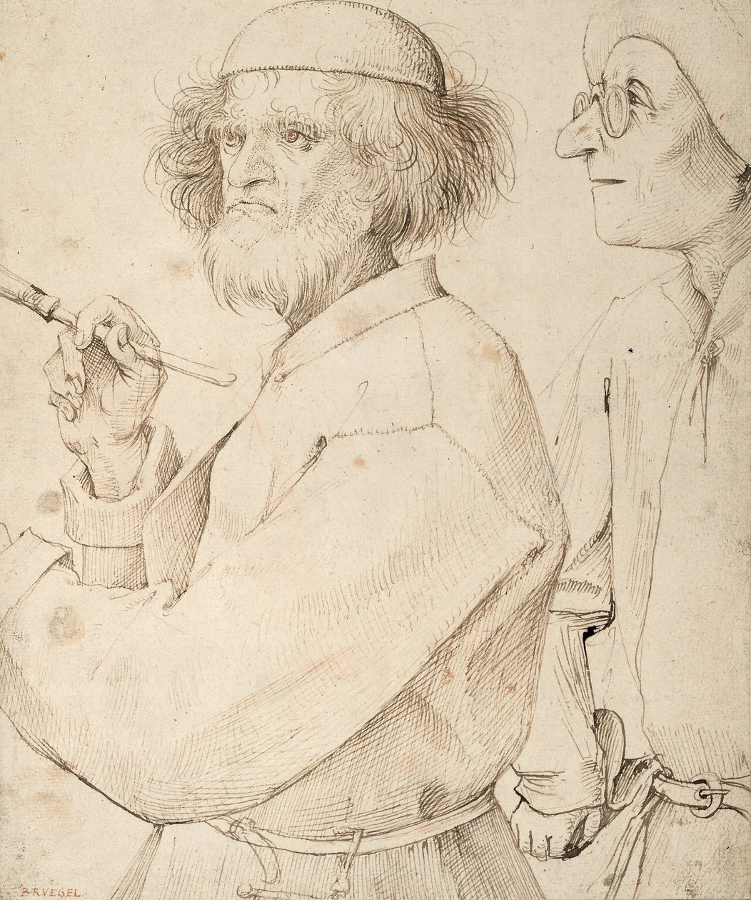 Malarz i Kupujący autorstwa Pieter Bruegel the Elder