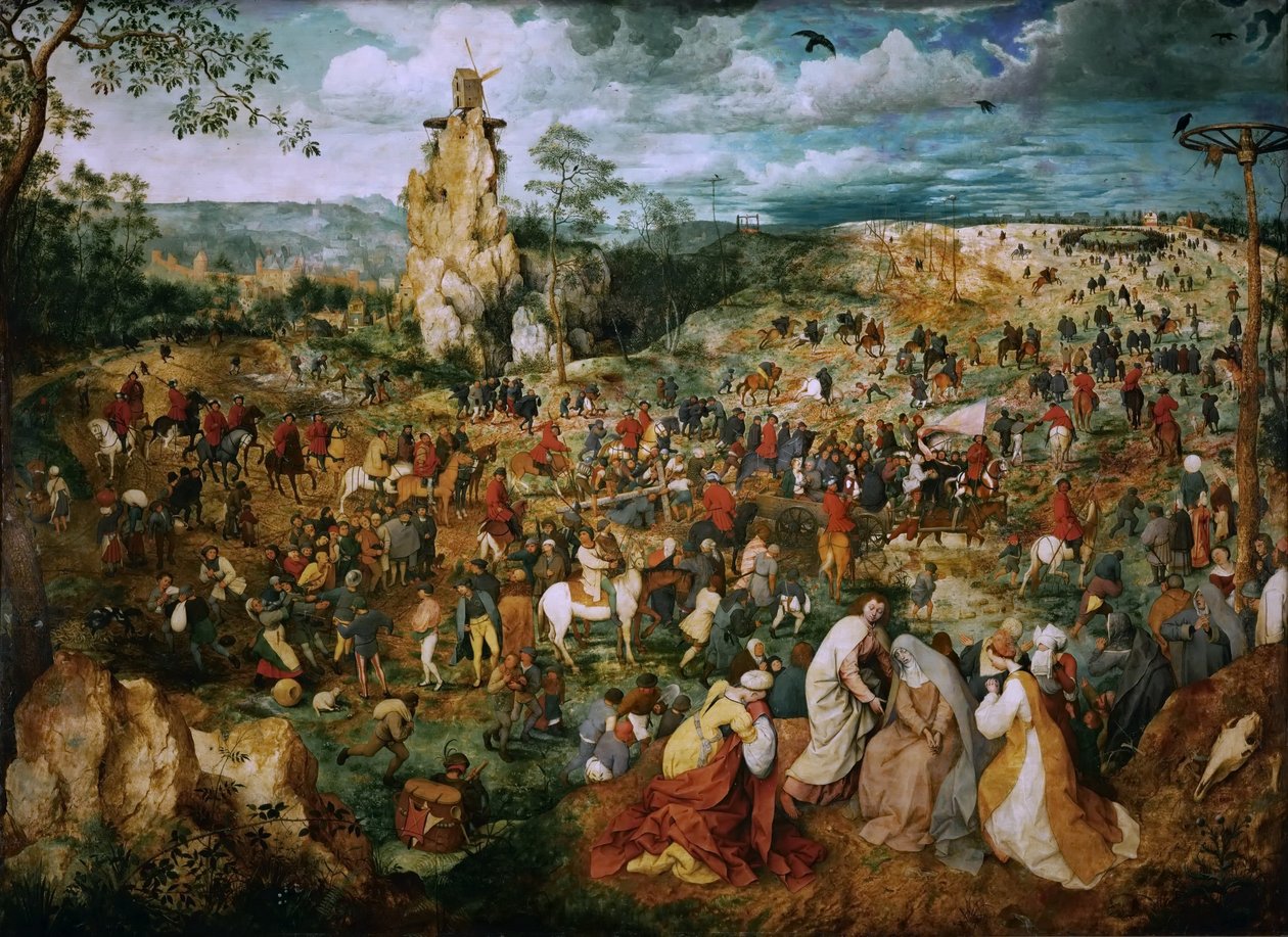 Procesja na Kalwarię autorstwa Pieter Brueghel the Elder
