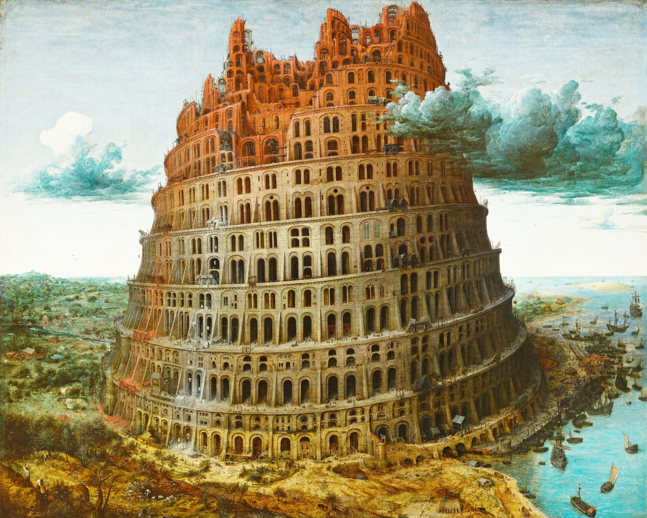 Wieża Babel (Rotterdam) autorstwa Pieter Bruegel the Elder