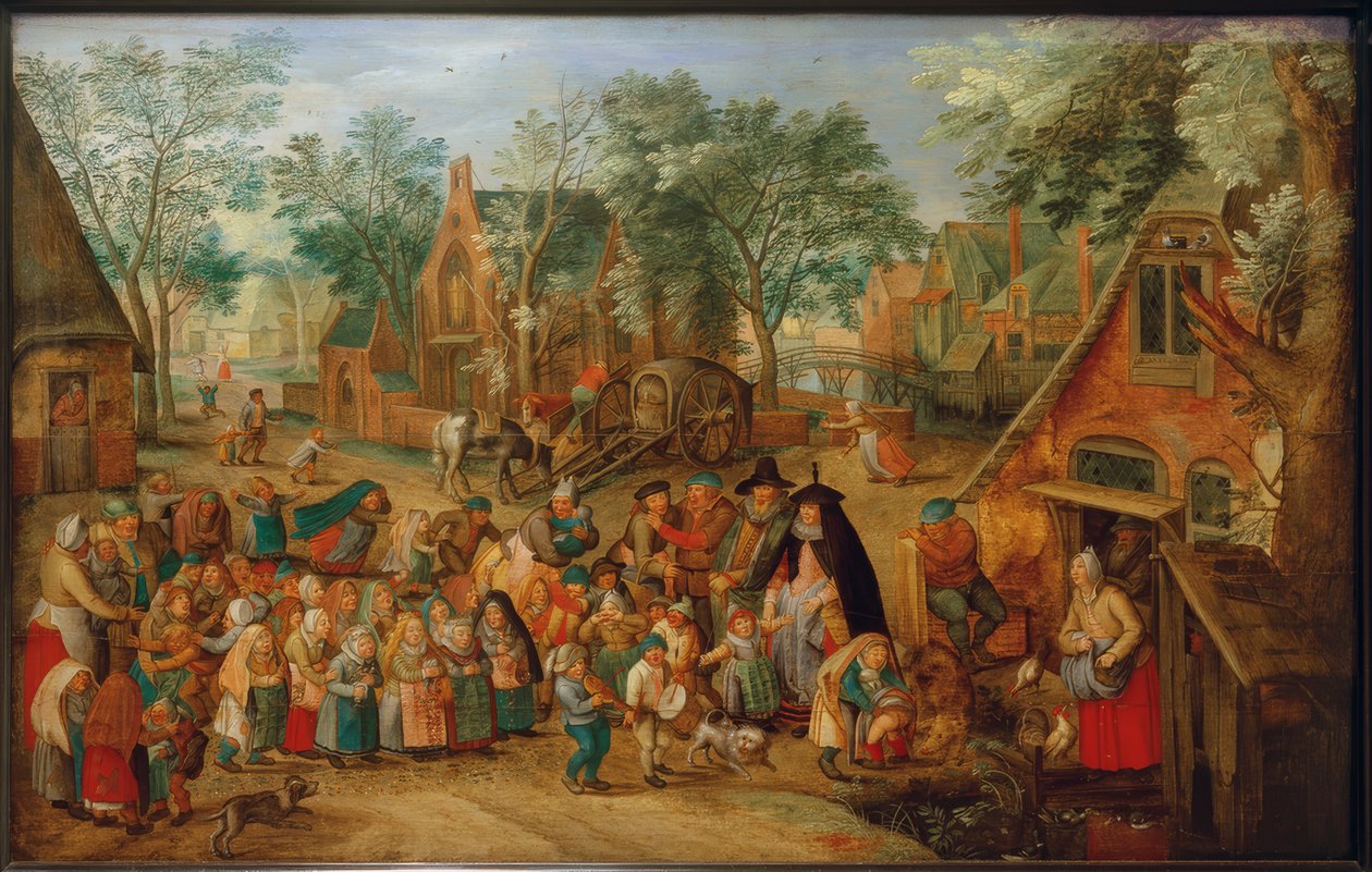 Gra narzeczona Whitsun autorstwa Pieter Brueghel the Younger