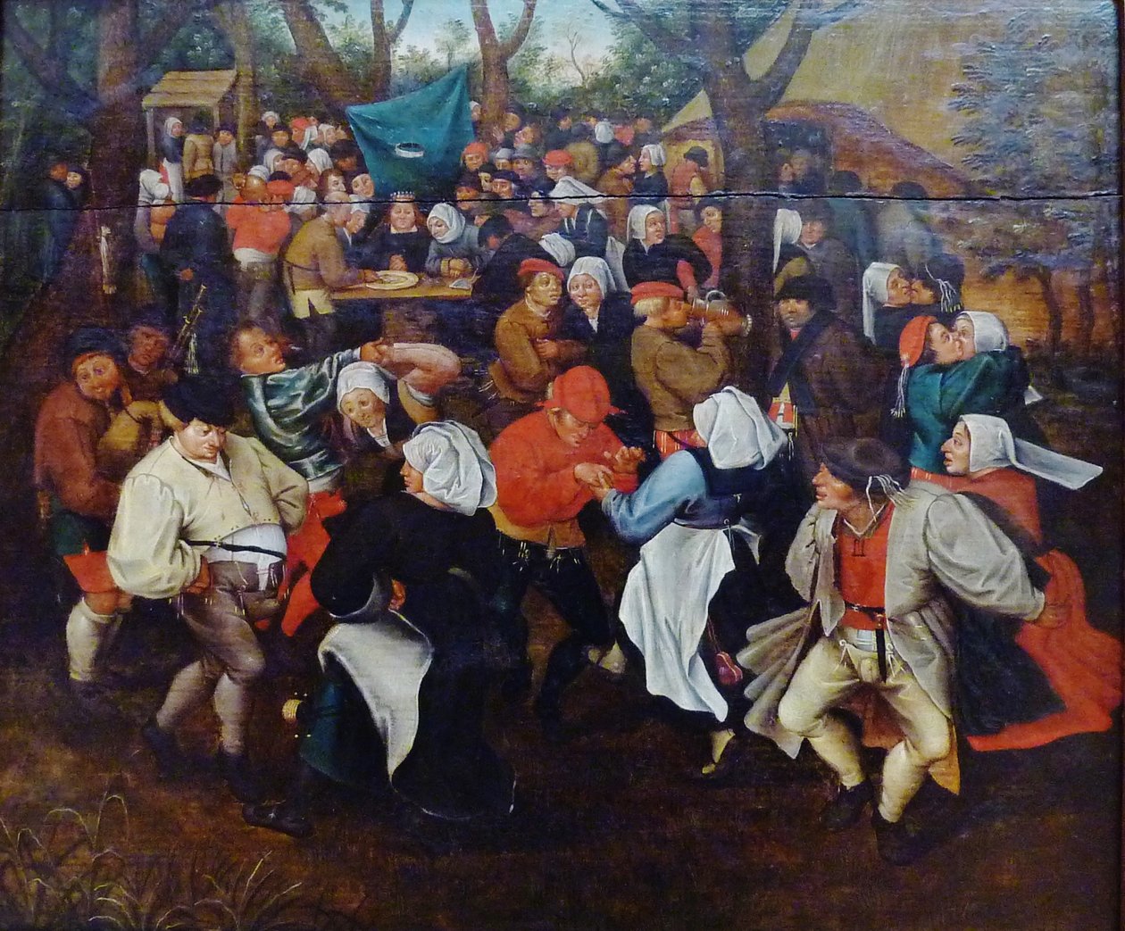 Francuski:  La Danse de noce Taniec weselny autorstwa Pieter Brueghel the Younger
