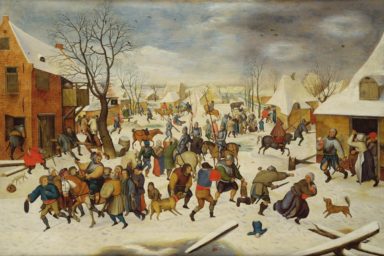 Masakra niewinnych (nie to samo co 10020) autorstwa Pieter Brueghel the Younger