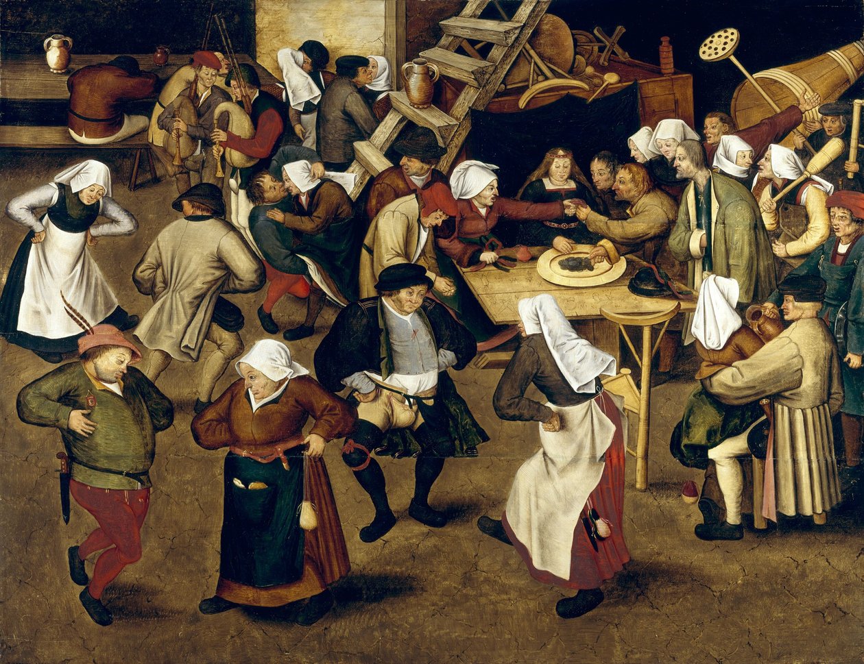 Chłopskie wesele autorstwa Pieter Brueghel the Younger