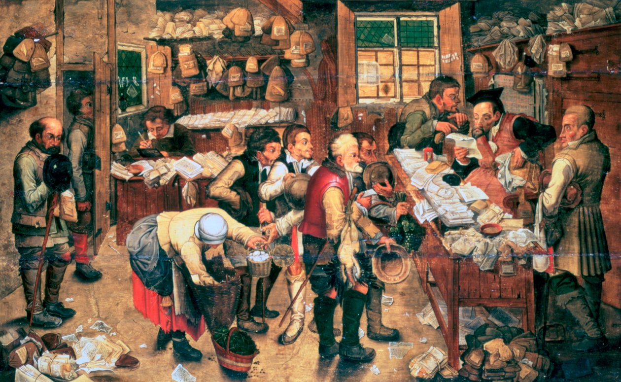 Poborca dziesięcin, 1618 autorstwa Pieter Brueghel the Younger