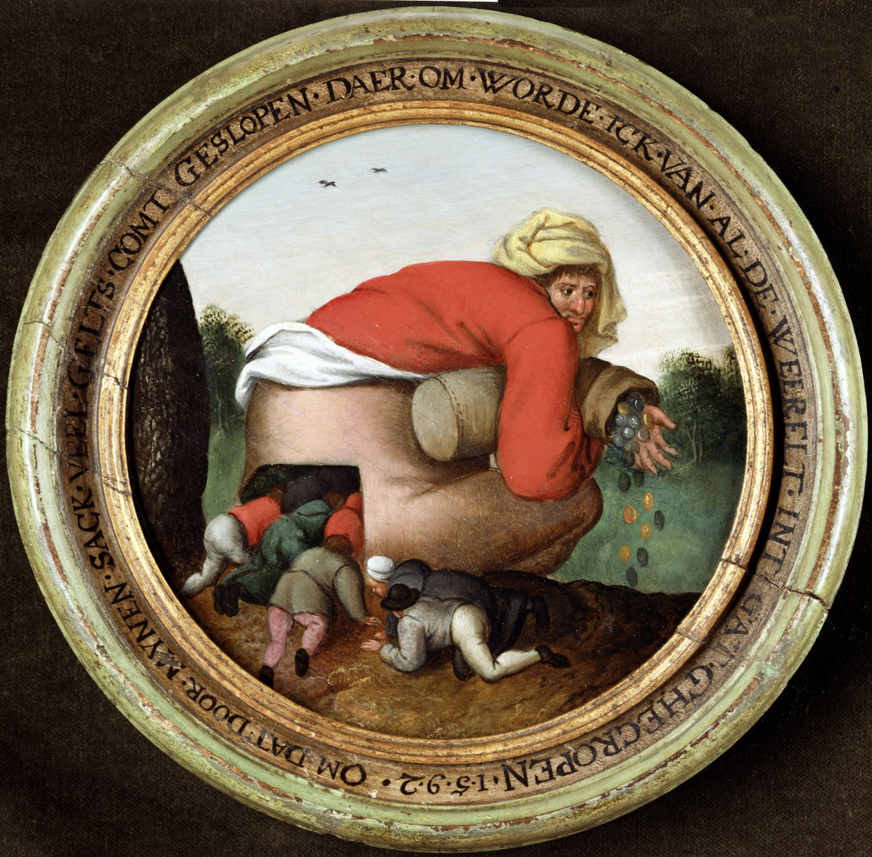 Pochlebcy autorstwa Pieter Brueghel the Younger