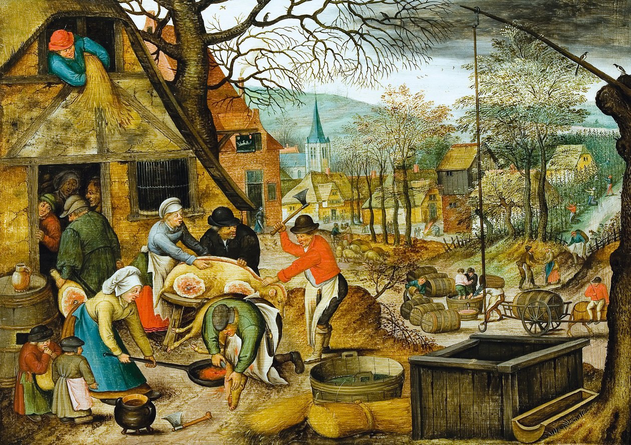Cztery pory roku: jesień, II poł. XVI w. autorstwa Pieter Brueghel the Younger