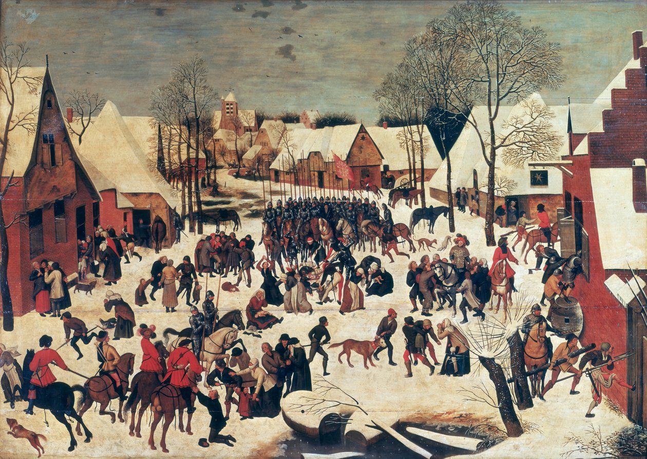 Masakra niewinnych, 1593 autorstwa Pieter Brueghel the Younger