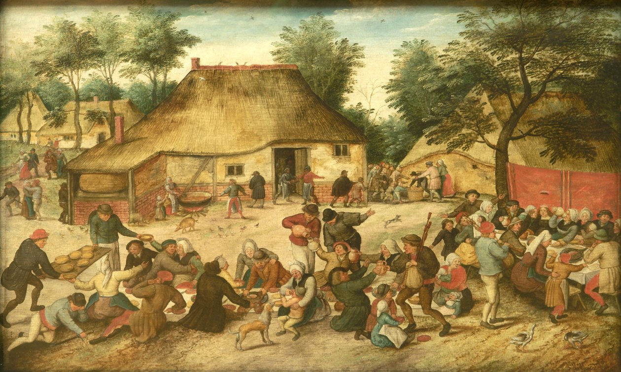 Chłopskie wesele autorstwa Pieter Brueghel the Younger