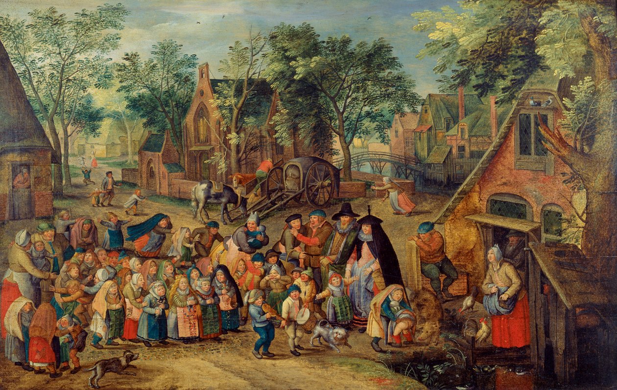 Gra Oblubienicy Zesłania Ducha Świętego, ok. 1930 r. 1620 autorstwa Pieter Brueghel the Younger
