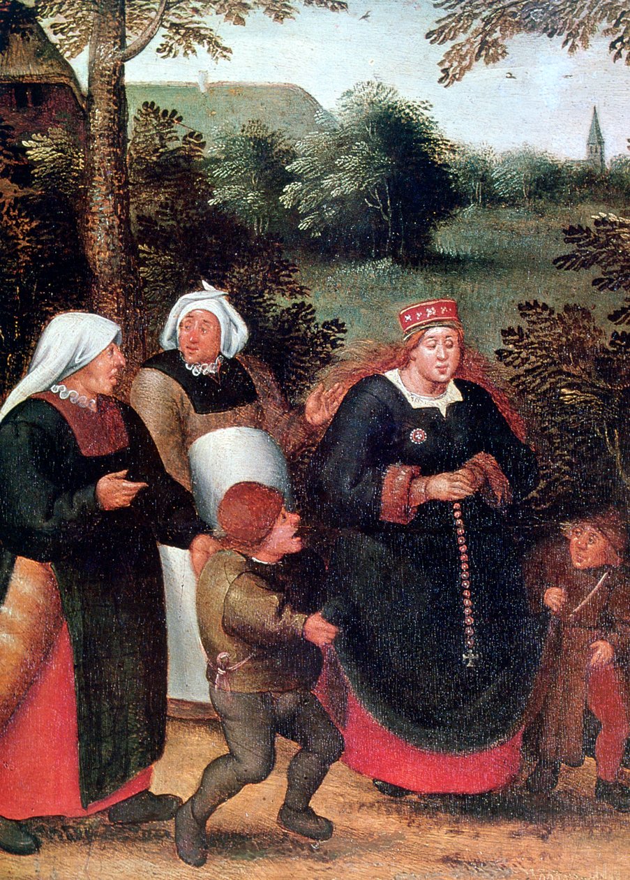 Procesja Oblubienicy, ok. 1584-1638 autorstwa Pieter Brueghel the Younger