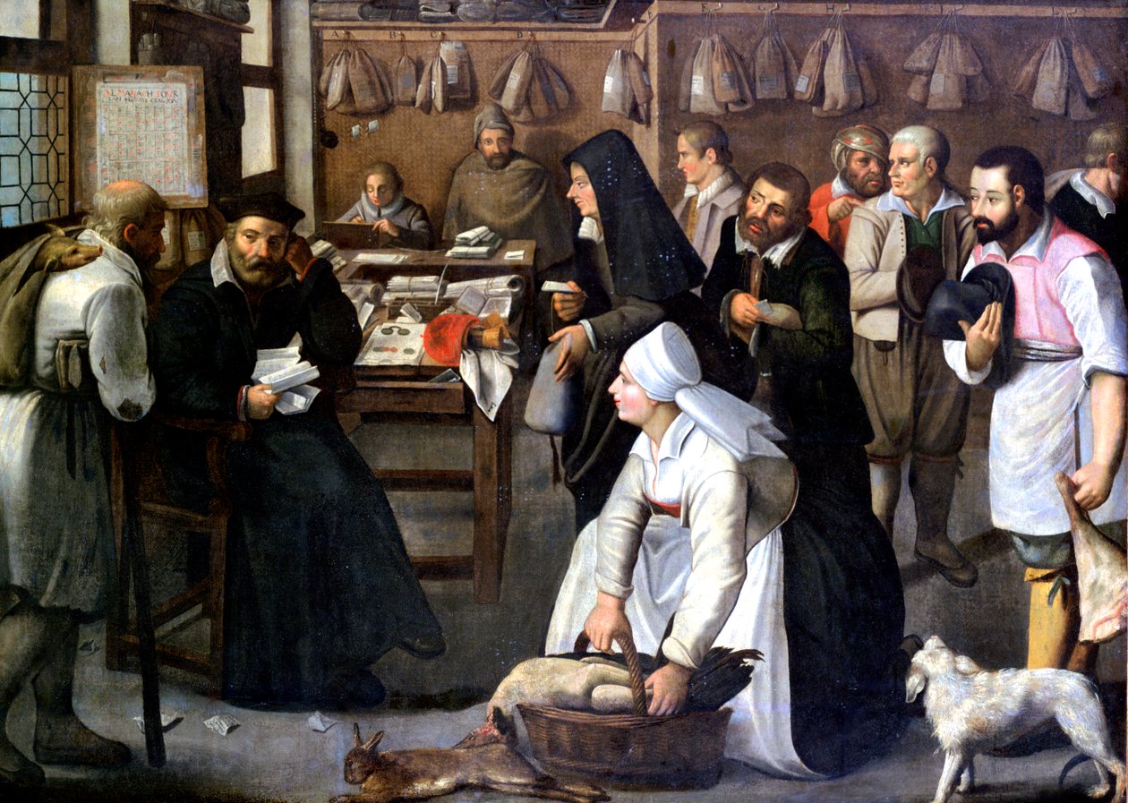 Sprzedaż przyrody, ok. 1584-1637 autorstwa Pieter Brueghel the Younger