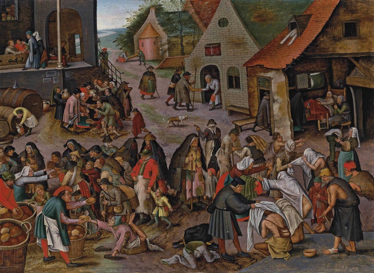 Siedem aktów miłosierdzia autorstwa Pieter Brueghel the Younger
