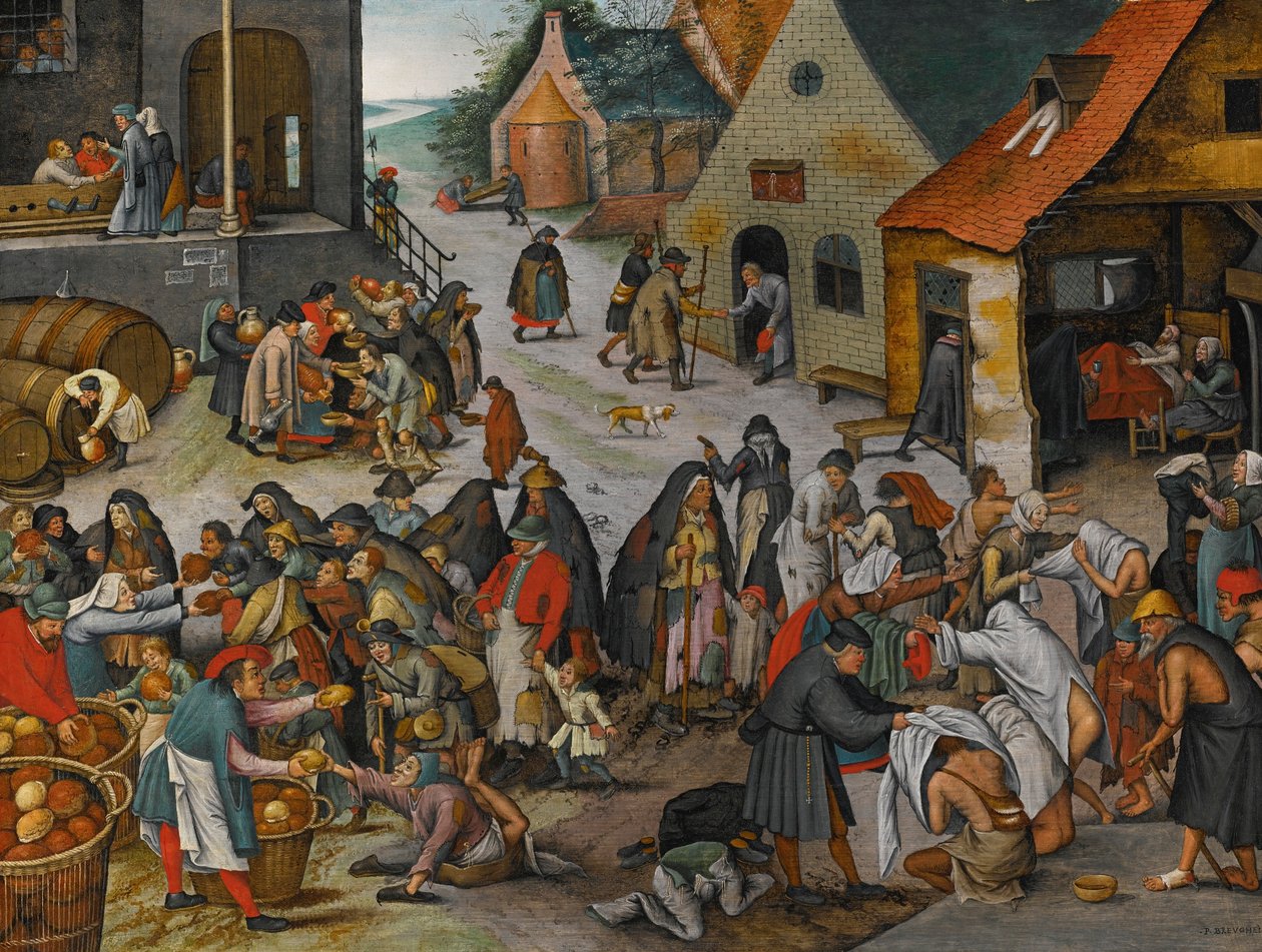 Siedem aktów miłosierdzia autorstwa Pieter Brueghel the Younger