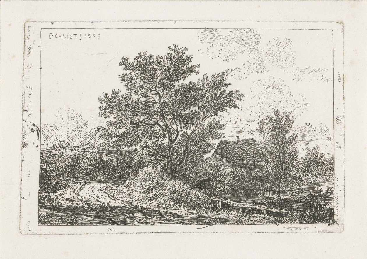 Krajobraz z farmą autorstwa Pieter Casper Christ