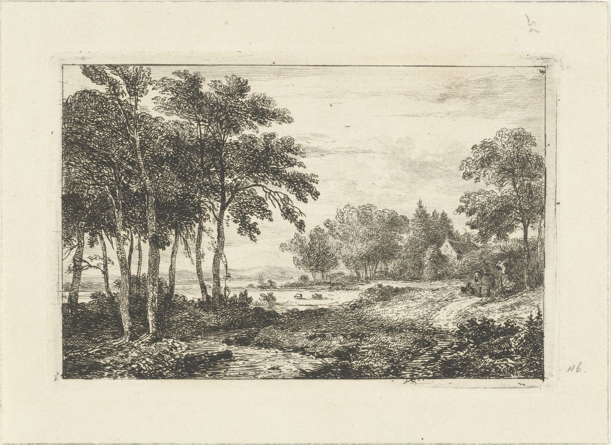 Krajobraz z jeźdźcem autorstwa Pieter Casper Christ