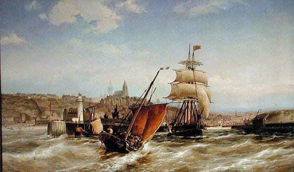 Port w Boulogne autorstwa Pieter Christiaan Cornelis Dommelshuizen