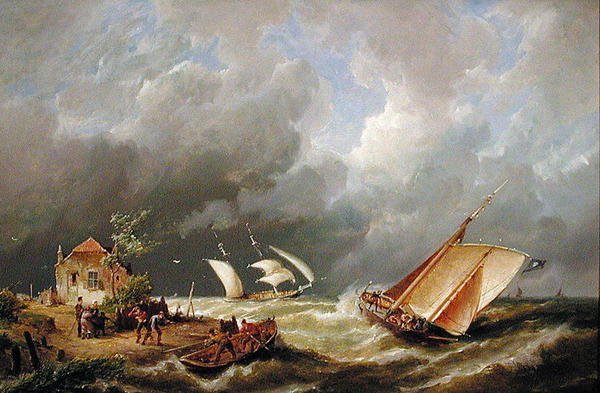 Domek na wyspie Borkum autorstwa Pieter Christiaan Cornelis Dommelshuizen