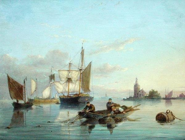 Na wyspie Texel w Holandii autorstwa Pieter Christiaan Cornelis Dommelshuizen