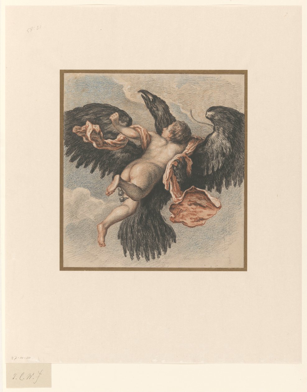 Rabunek Ganimedesa autorstwa Pieter Christoffel Wonder