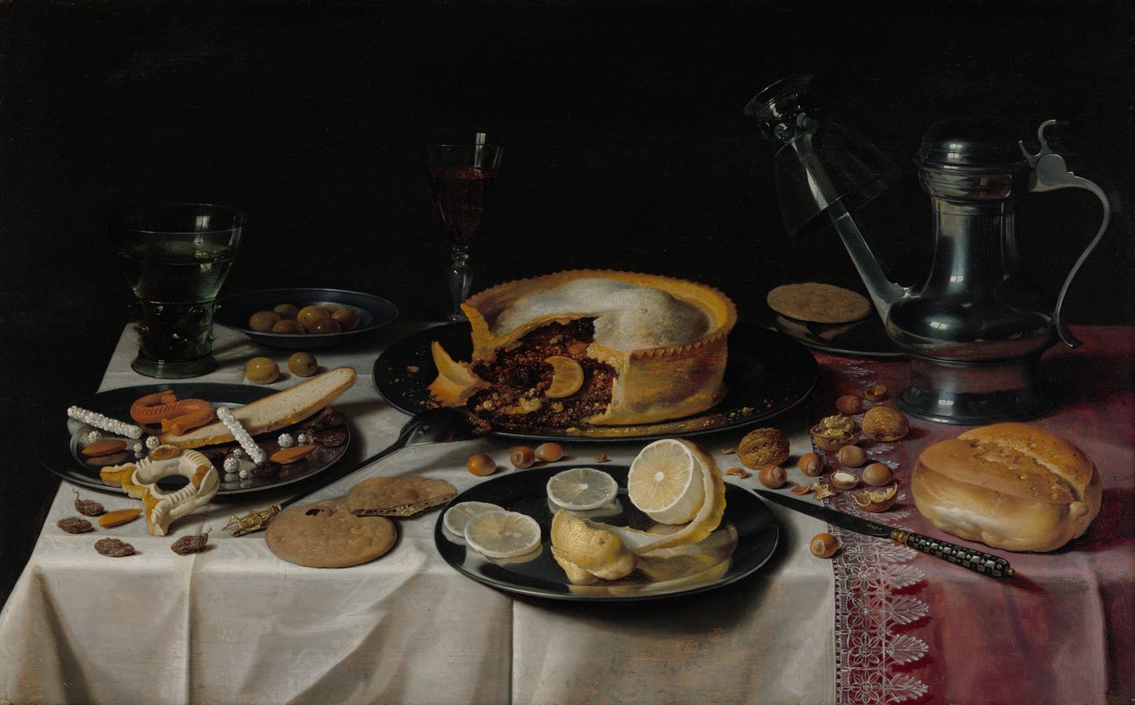 Martwa natura, około 1625 r. autorstwa Pieter Claesz