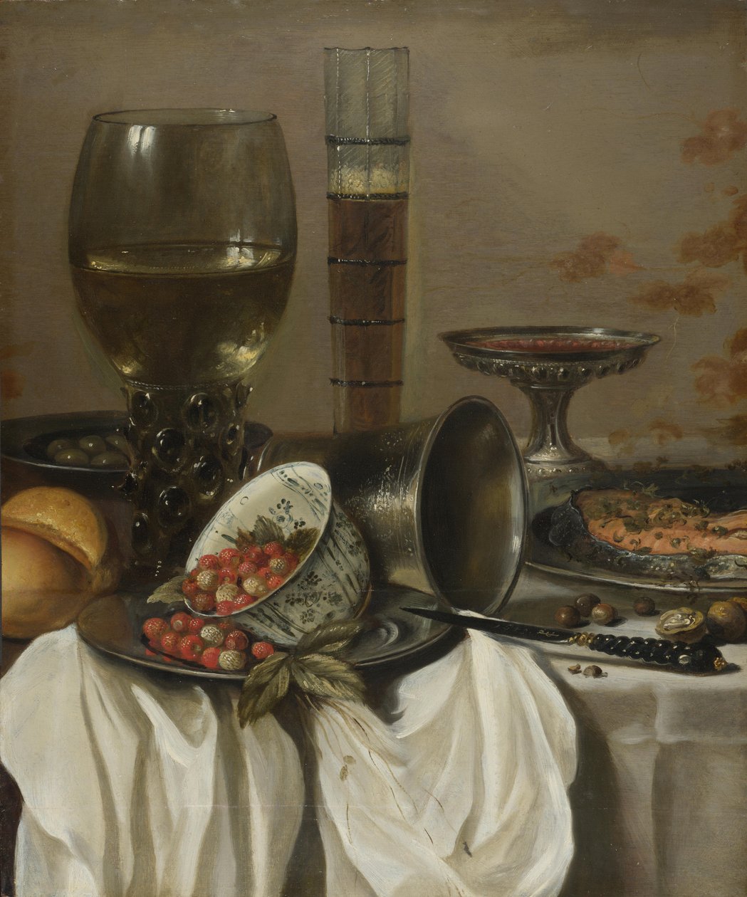Martwa natura z naczyniami do picia, 1649 autorstwa Pieter Claesz