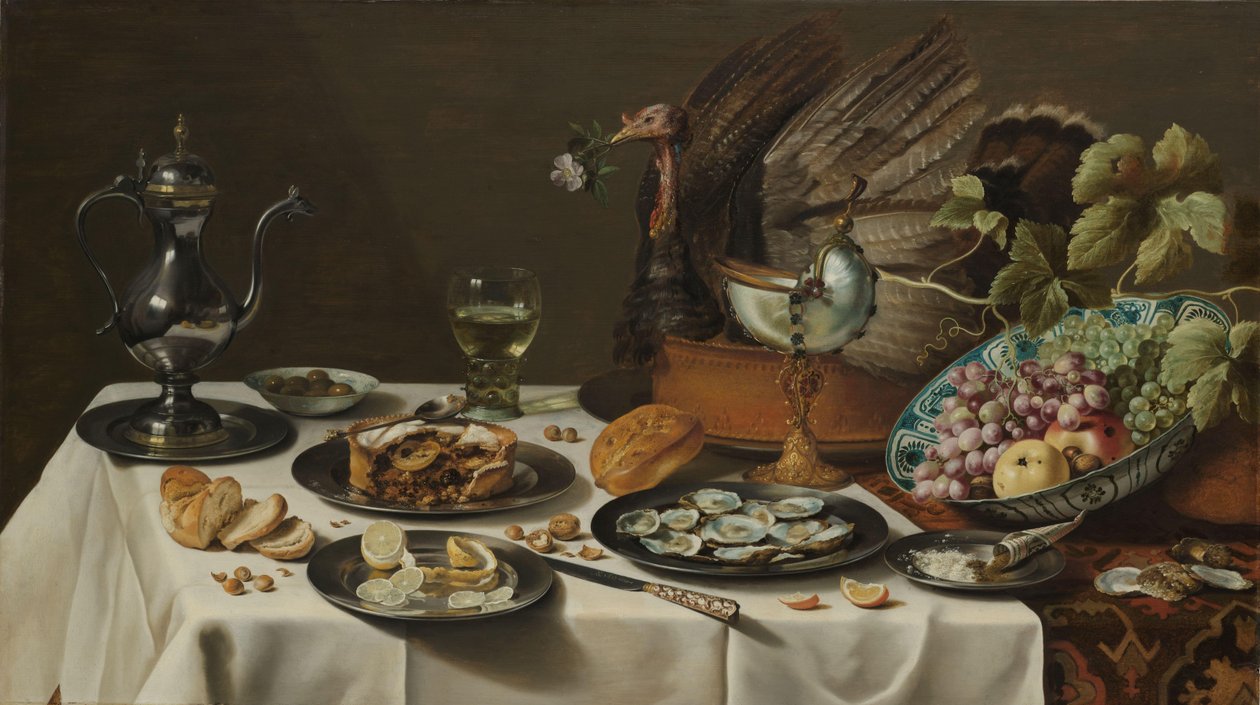 Martwa natura z ciastem z indyka Martwa natura z ciastem z indyka autorstwa Pieter Claesz