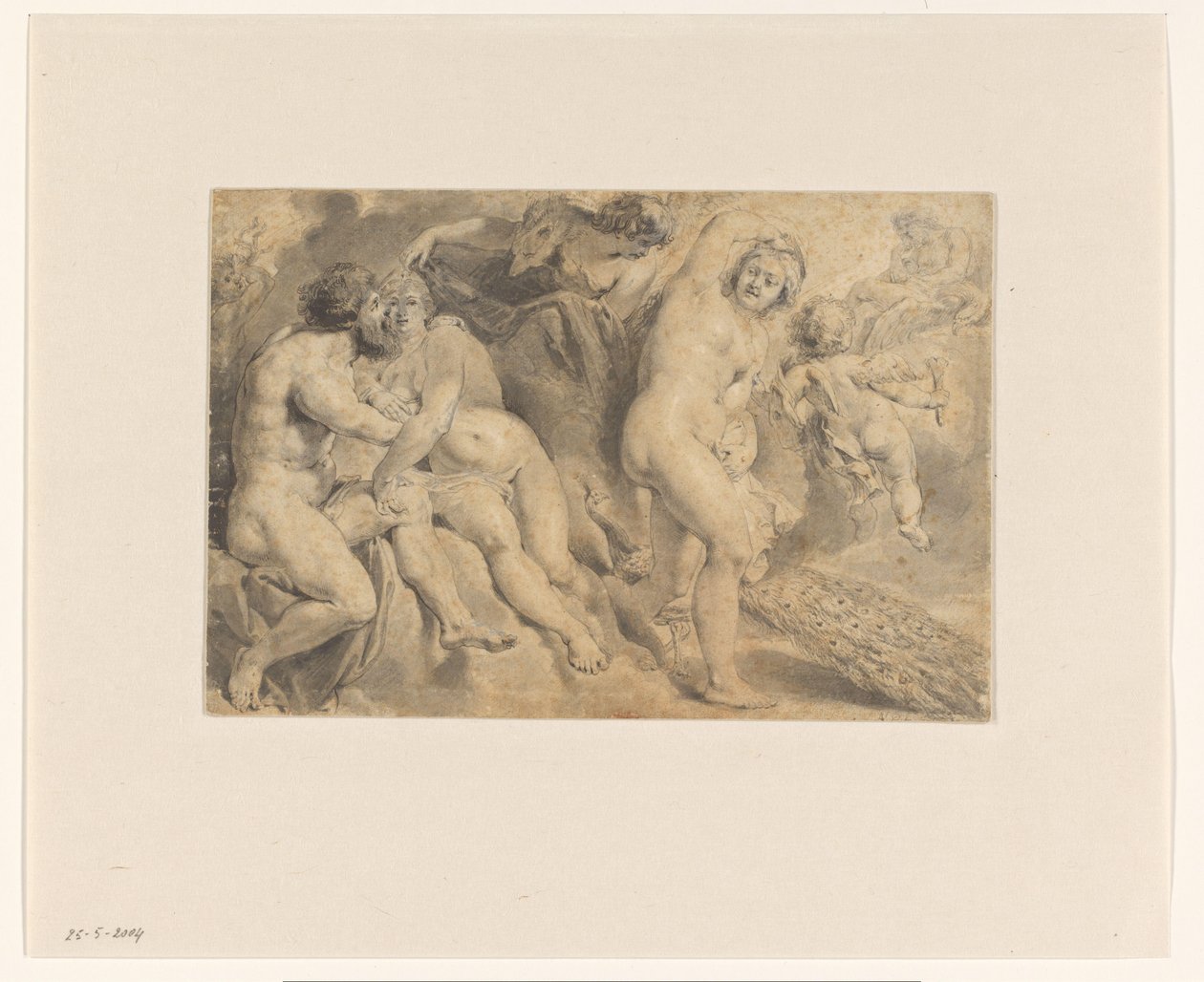 Ixion oszukany przez Zeusa i Hera Ixion obejmuje chmurę Nephele, która przybrała postać Hera autorstwa Pieter Claesz. Soutman (rejected attribution)