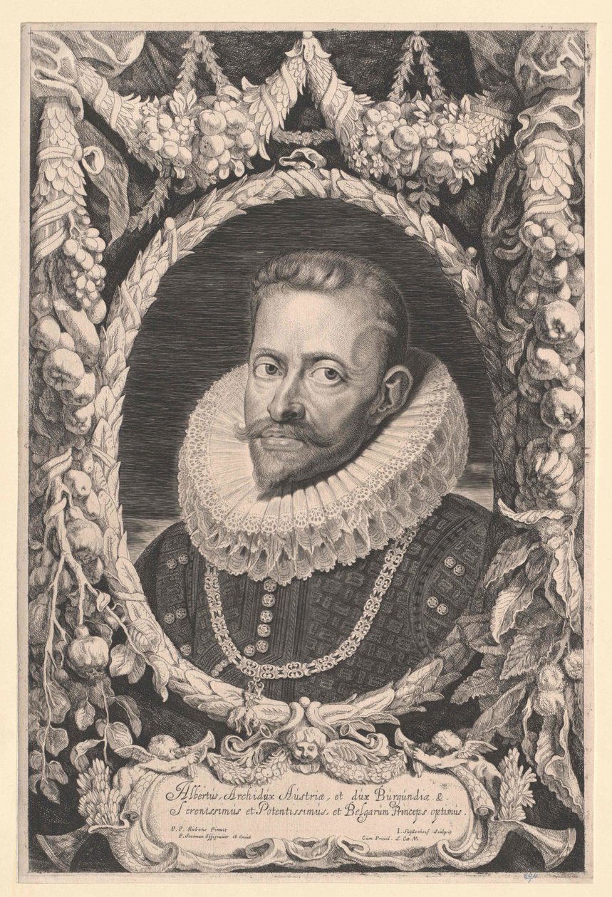 Arcyksiążę Austrii Albert VII (druk) autorstwa Pieter Claesz Soutman