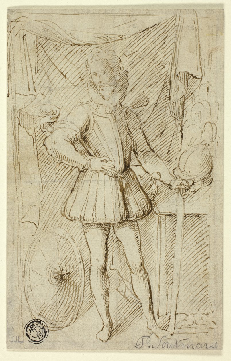 Portret szlachcica w zbroi autorstwa Pieter Claesz. Soutman
