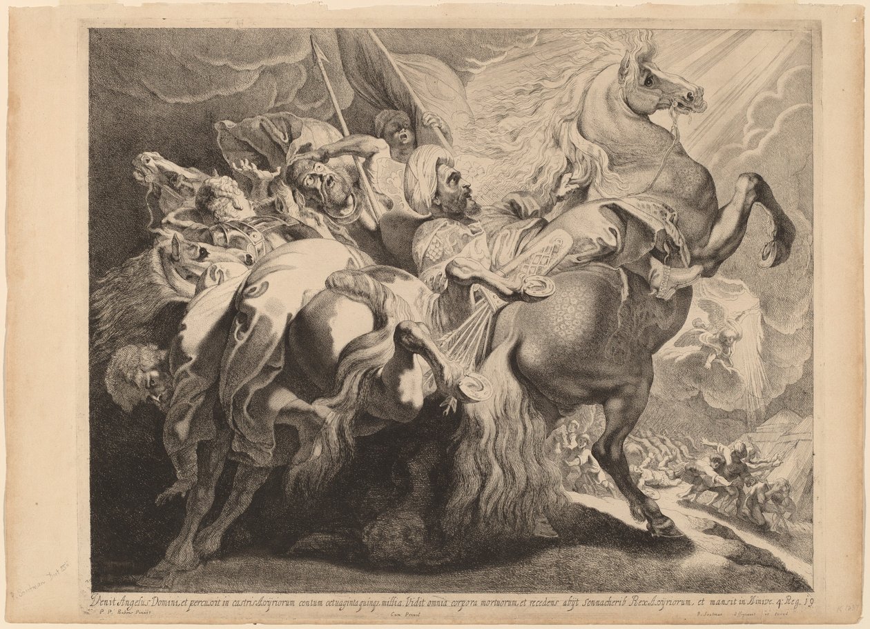 Klęska Sennacheryba autorstwa Pieter Claesz Soutman after Sir Peter Paul Rubens