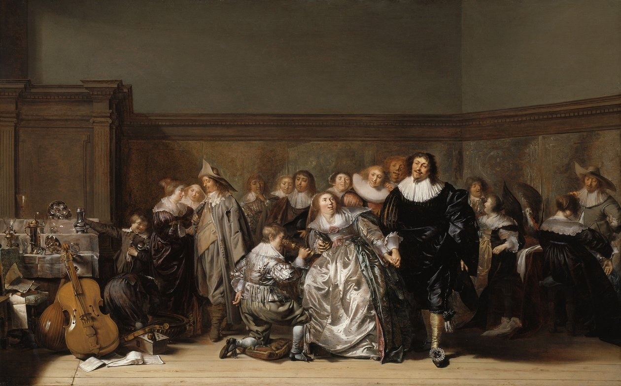 Elegancka firma, 1632 autorstwa Pieter Codde