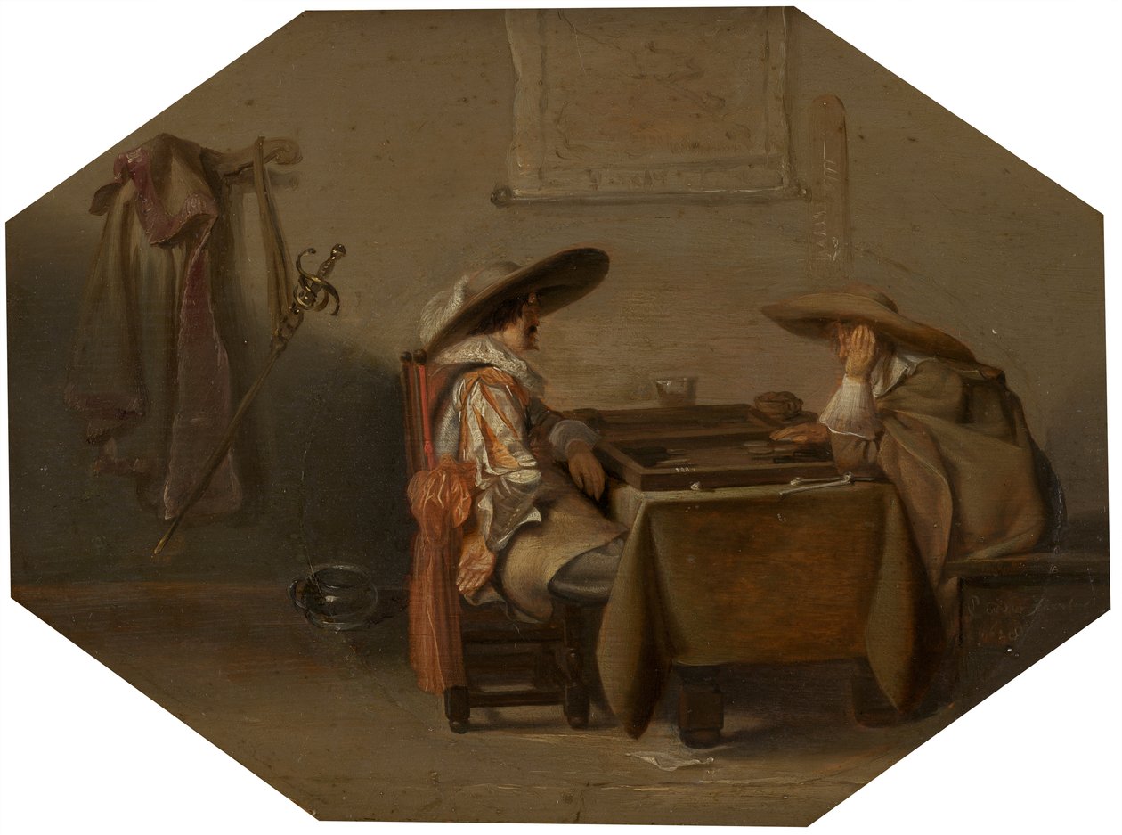 Gracze Tric-Trac, 1628 autorstwa Pieter Codde