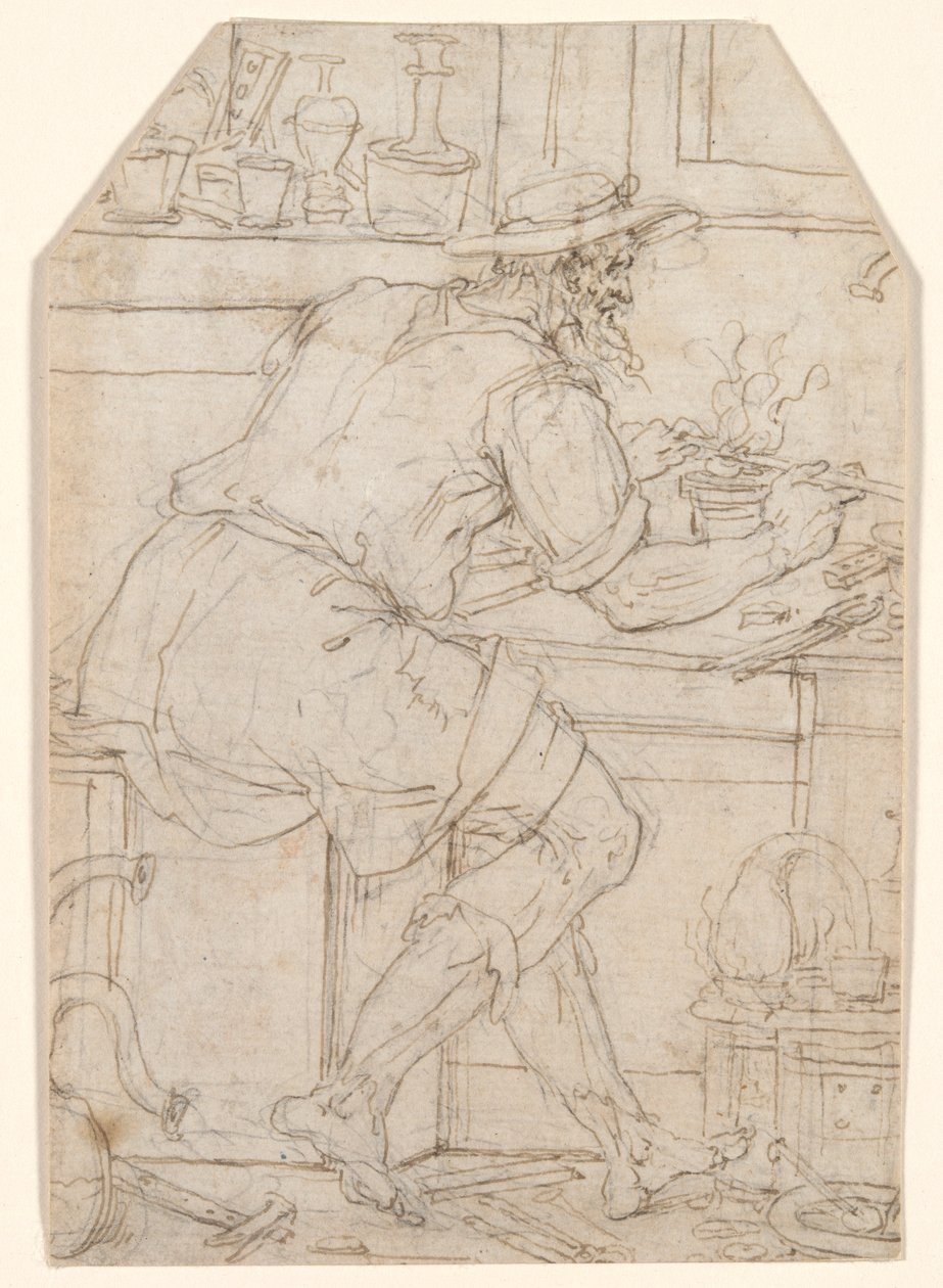 Rzemieślnik w pracy autorstwa Pieter Coecke van Aelst