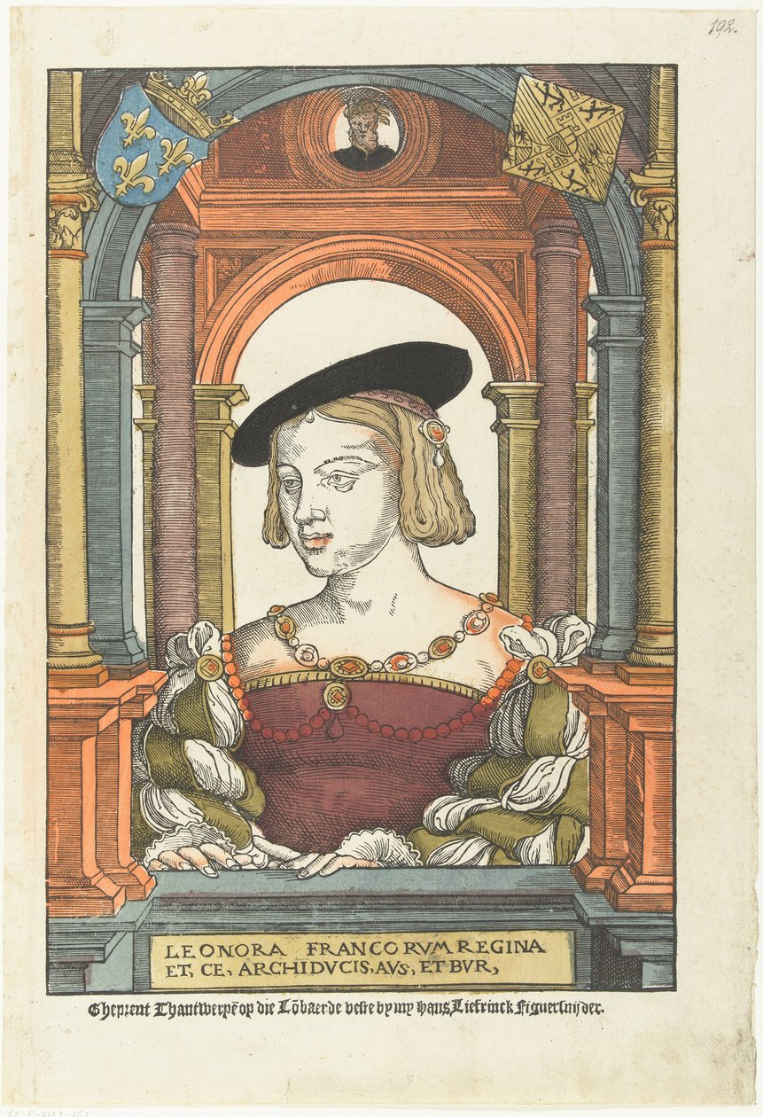 Portret Eleonory Austriackiej 1498-1558, 1539 autorstwa Pieter Coecke van Aelst