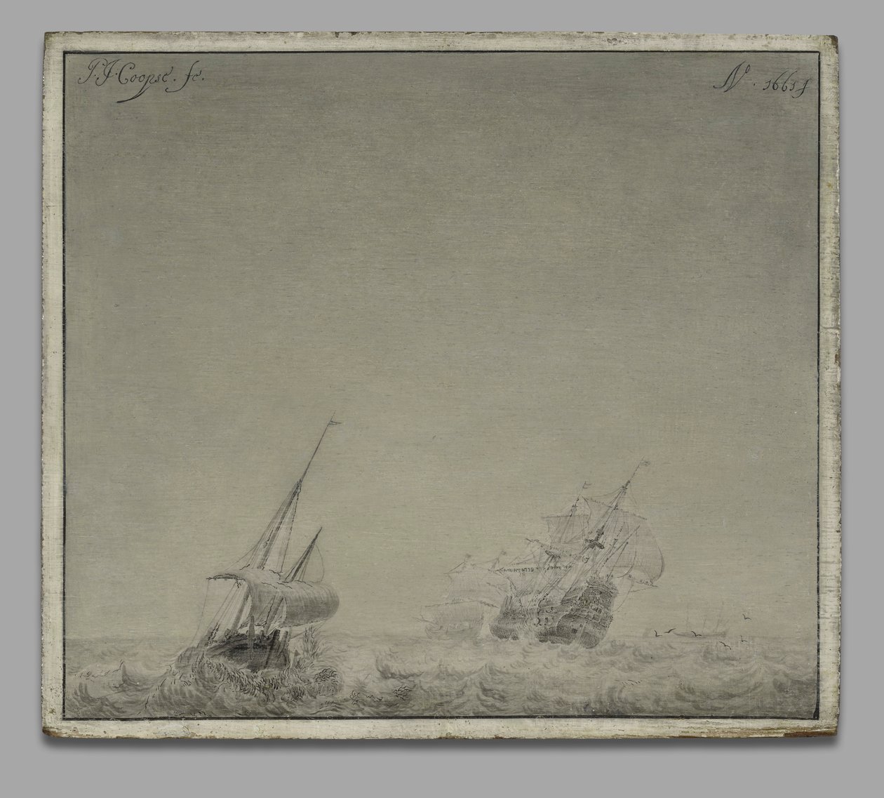Burzliwe morze autorstwa Pieter Coopse