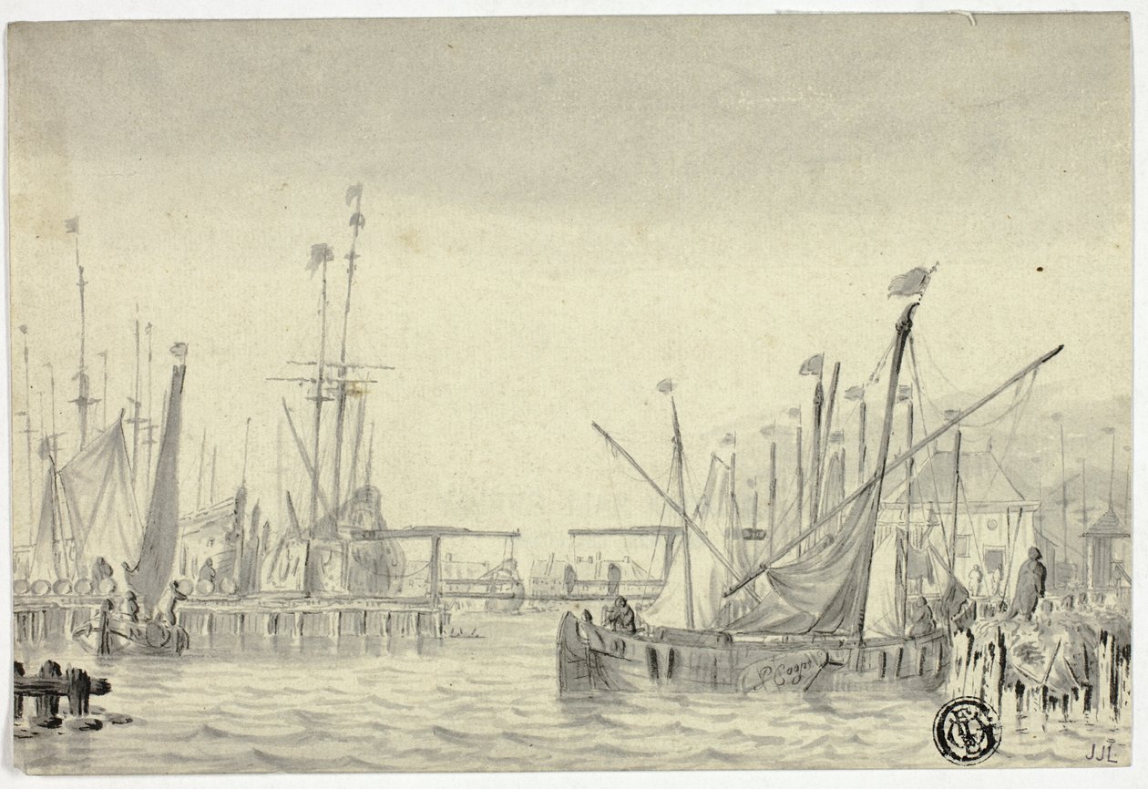 Statki w porcie autorstwa Pieter Coopse