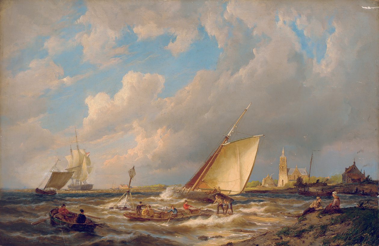 Maassluis, Holandia autorstwa Pieter Cornelis Dommerson