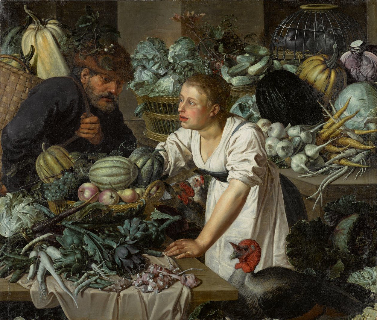 Martwa natura z dwiema postaciami autorstwa Pieter Cornelisz. van Rijck