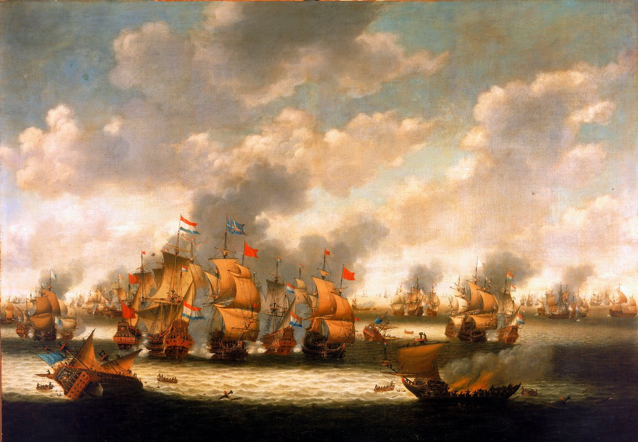 Czterodniowa bitwa autorstwa Pieter Cornelisz van Soest