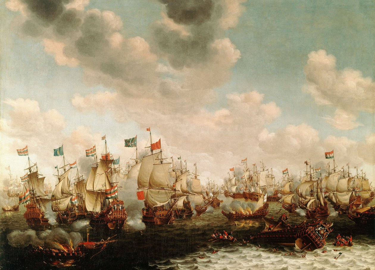 Czterodniowa bitwa autorstwa Pieter Cornelisz van Soest