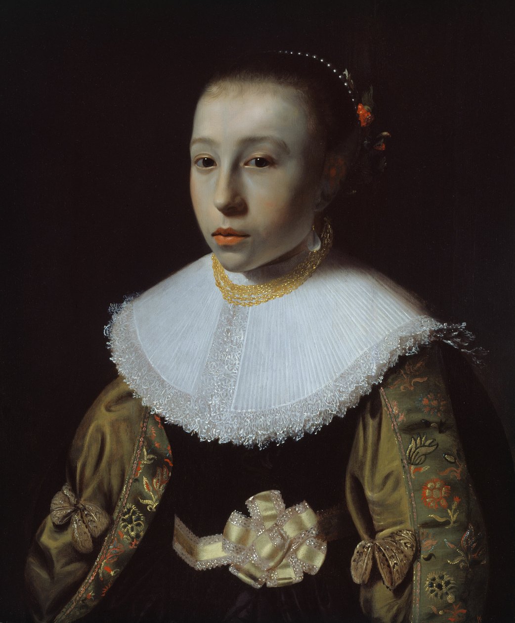 Portret młodej dziewczyny autorstwa Pieter Dubordieu