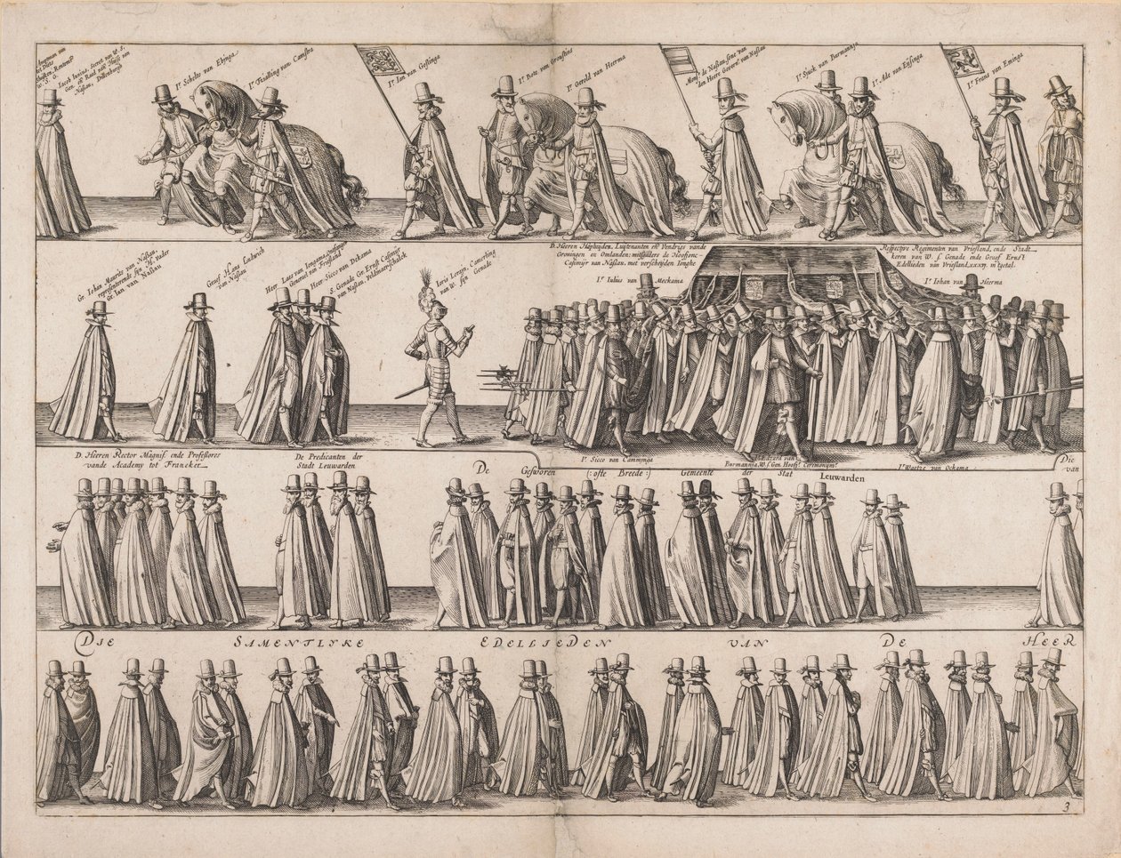 Pogrzeb Williama Lodewijk autorstwa Pieter Feddes van Harlingen