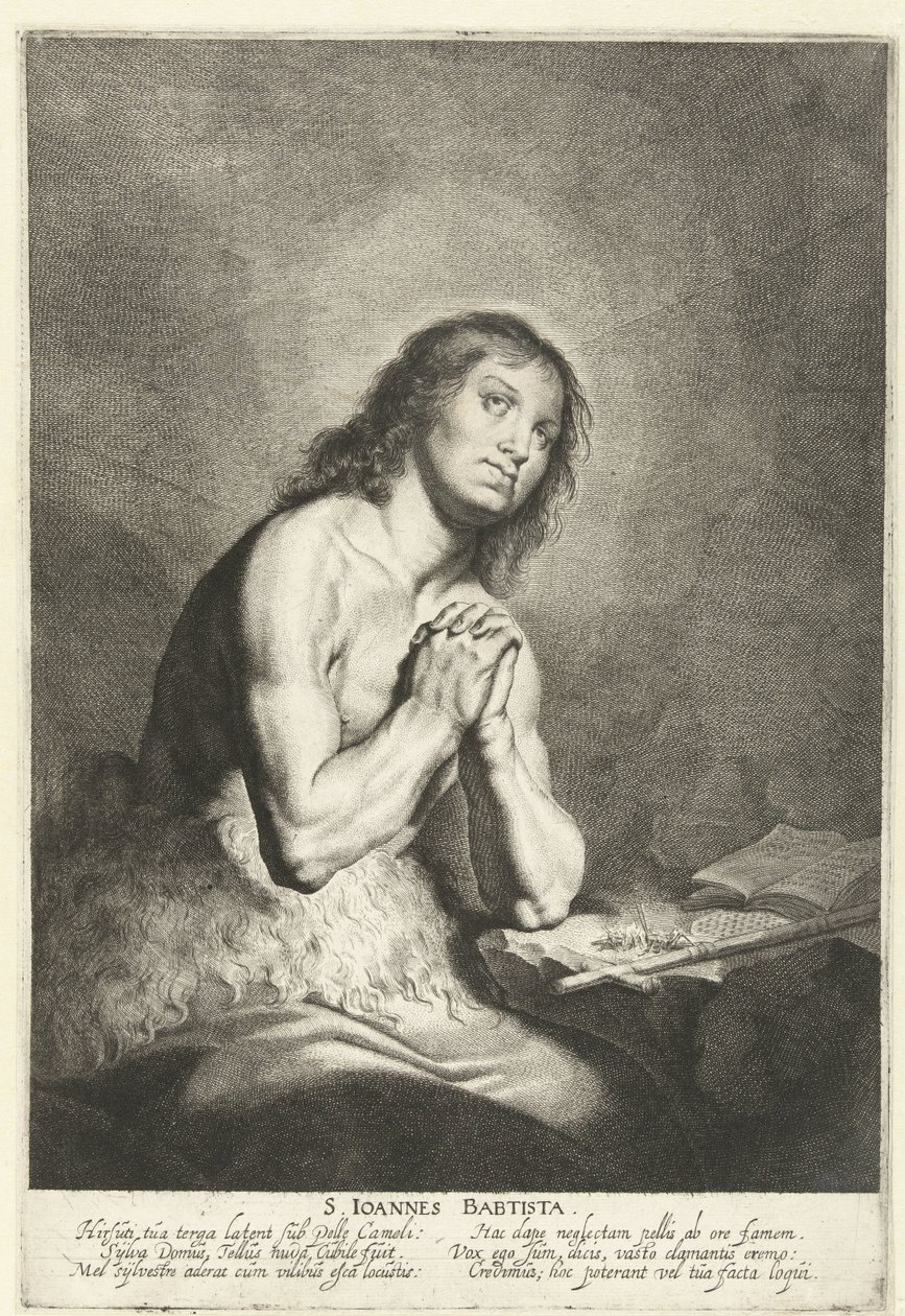 Św. Jan Chrzciciel S. Ioannes Babtista (tytuł na obiekcie) autorstwa Pieter Fransz de Grebber