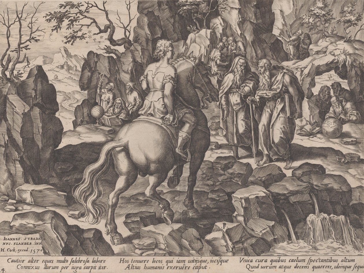 Gromadzenie wiedzy, z Przebiegu życia ludzkiego, 1570. autorstwa Pieter Furnius