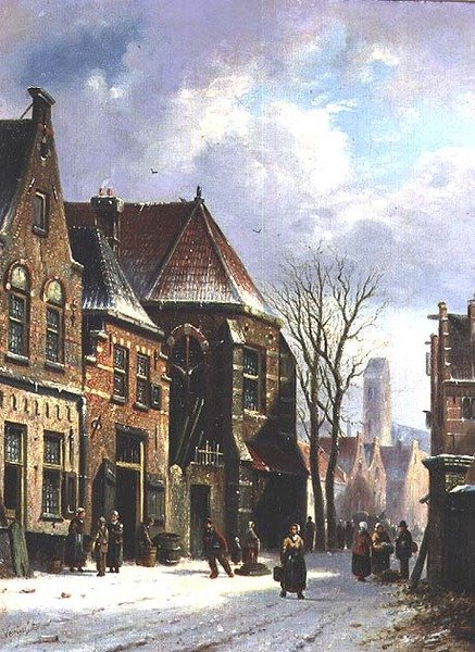 Holenderska scena uliczna autorstwa Pieter Gerard Vertin