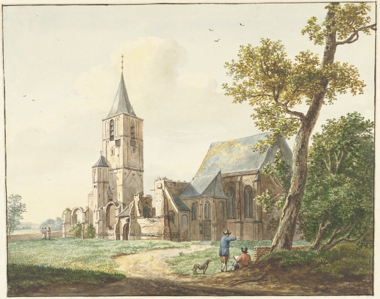 Kościół w Warmond autorstwa Pieter Gerardus van Os