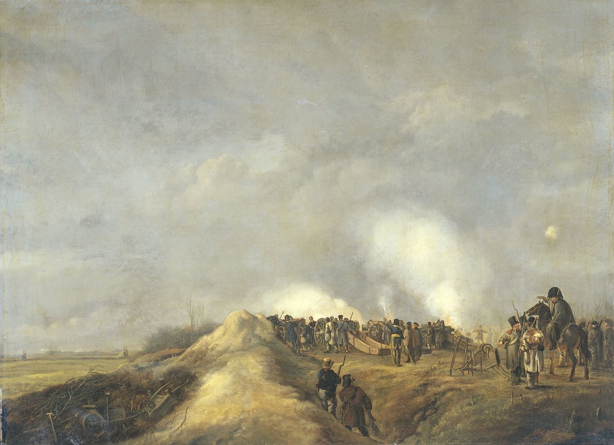 Bombardowanie Naarden, kwiecień 1814 autorstwa Pieter Gerardus van Os