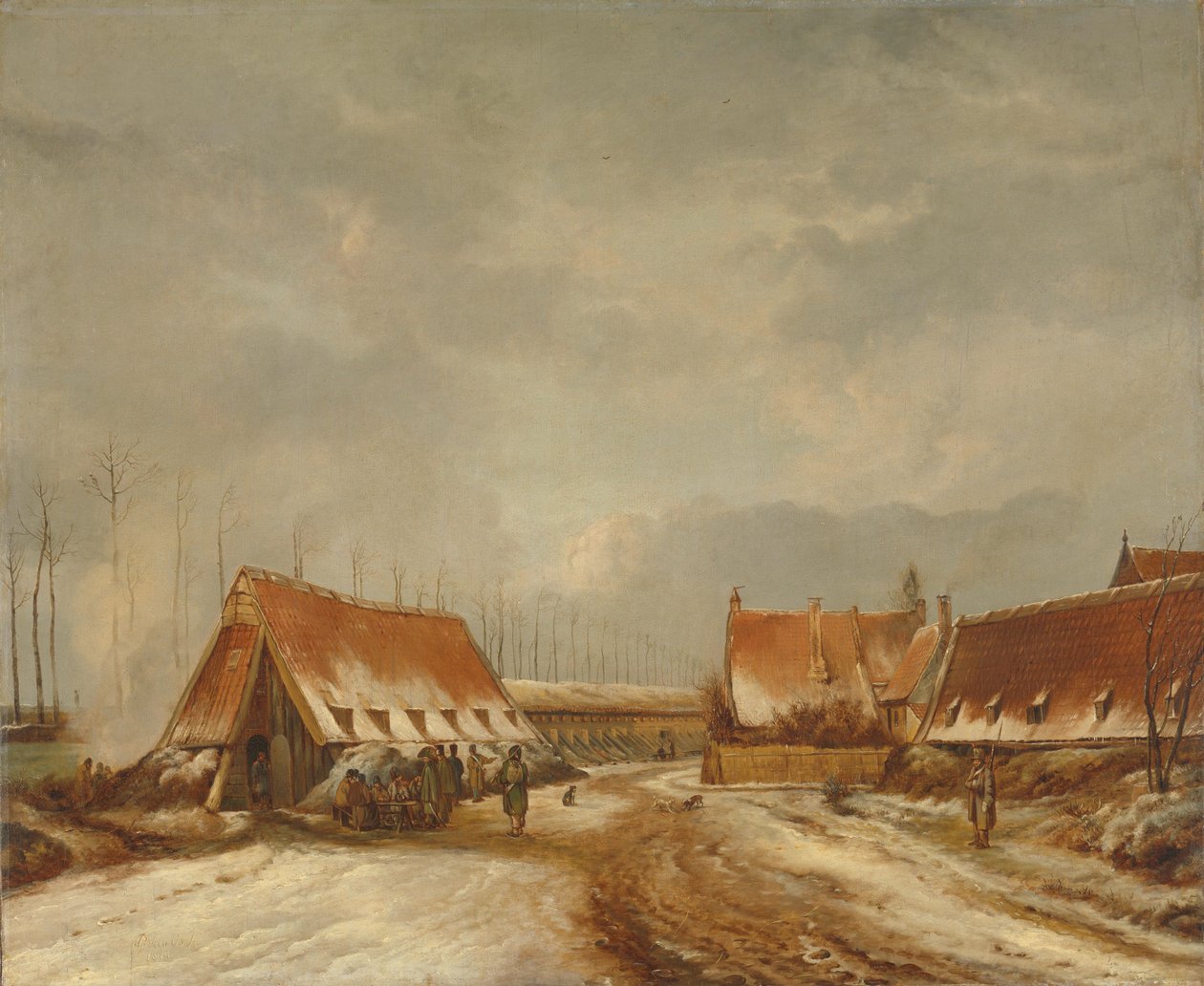 Kazamaty przed Naarden, 1814 autorstwa Pieter Gerardus van Os