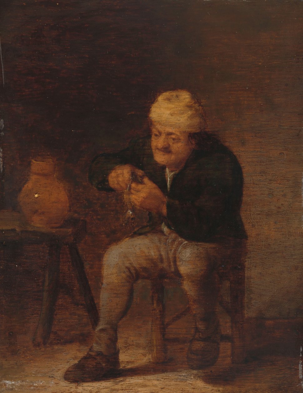 Zjadacz śledzi autorstwa Pieter Hermansz. Verelst