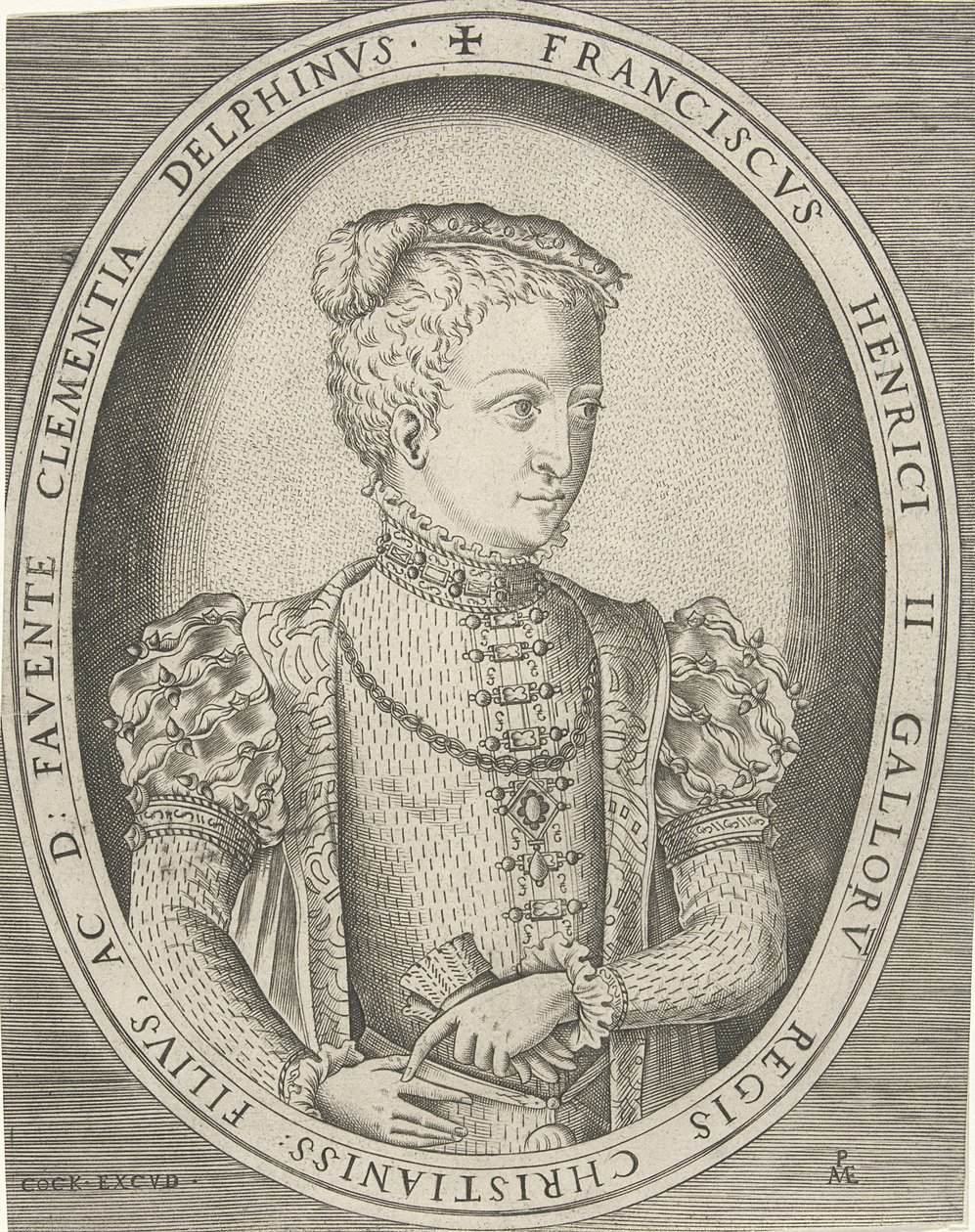 Portret Franciszka II z Francji 1544-1560 autorstwa Pieter Heyden van der